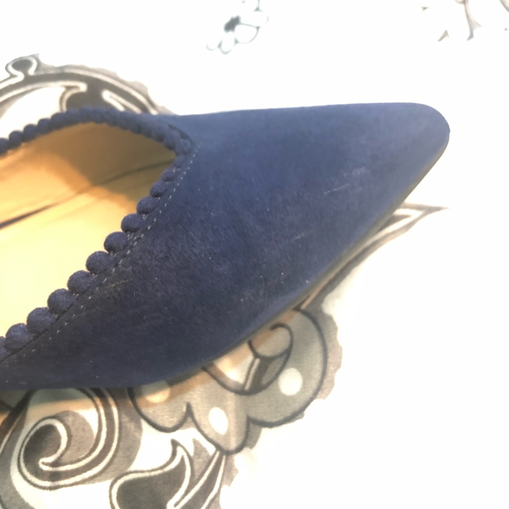 SOLD! Kaari Blue Navy Flats - Picture 4 of 6
